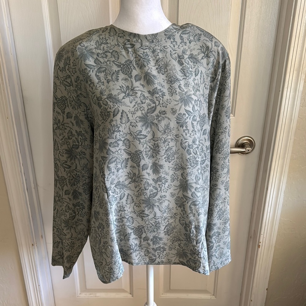 Jones New York Silk Blouse SZ 14 NWOT